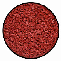 rouge red rubber mulch