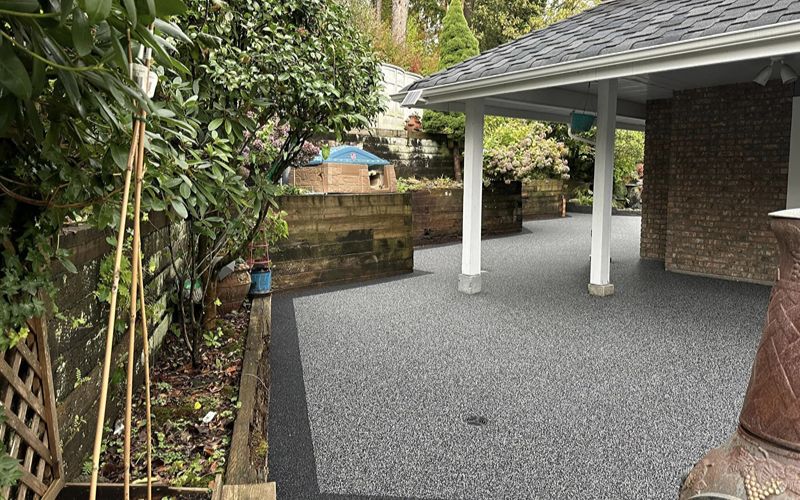 rubber patio paving