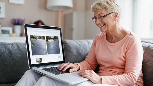 seeing online options for driveway