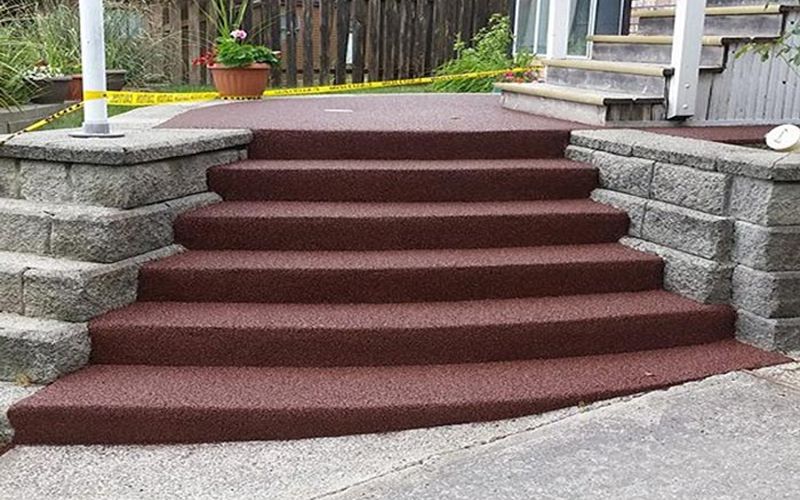rubber stairs