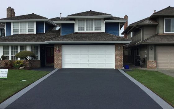 driveway paving with rubber